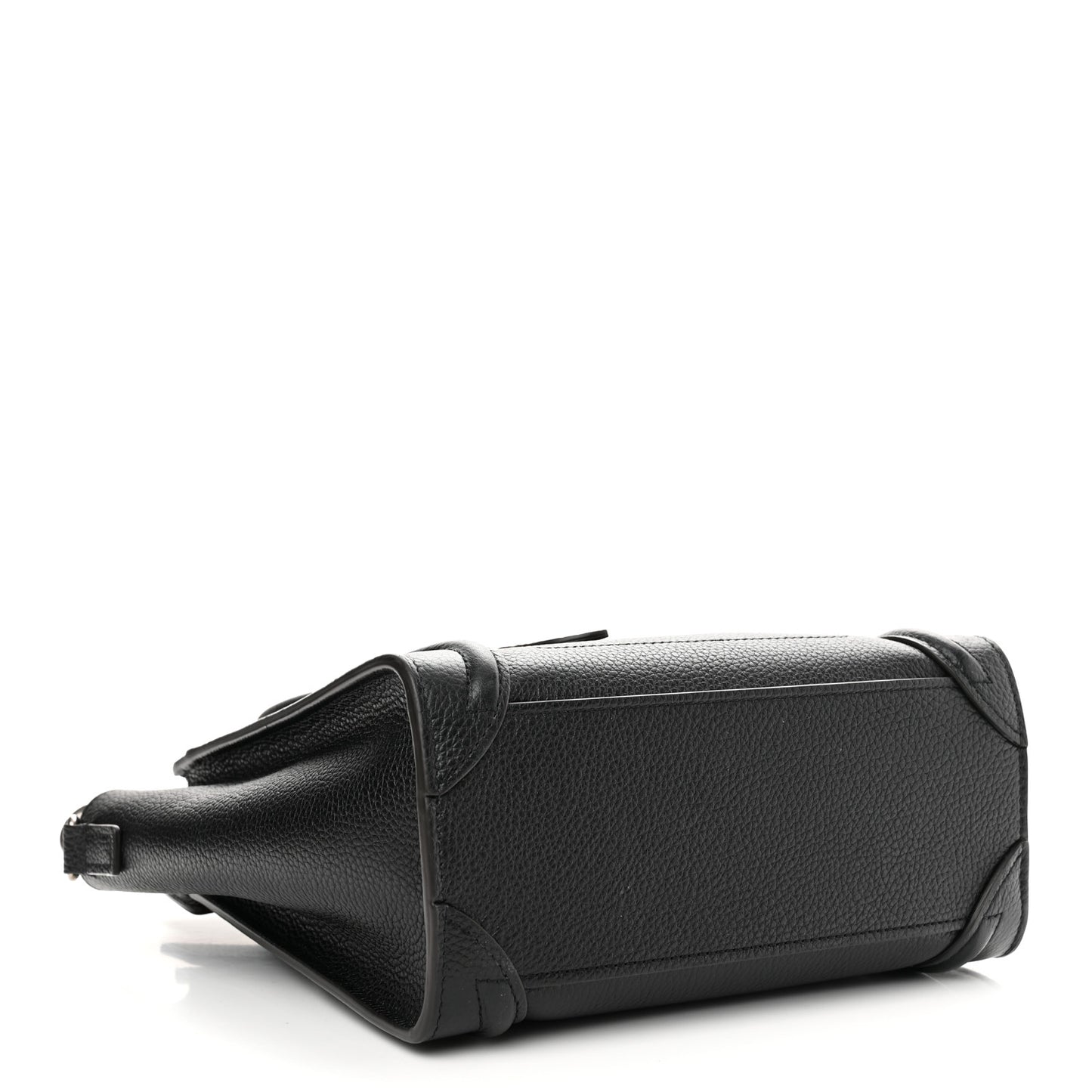 Drummed Calfskin Nano Luggage Black