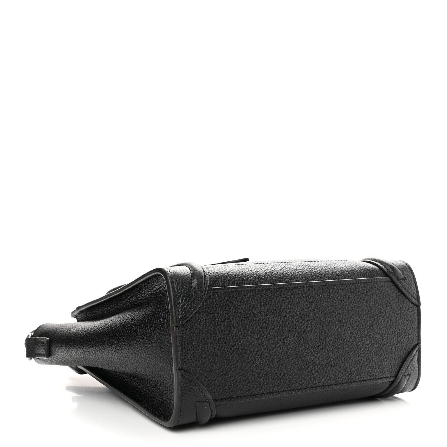 Celine Drummed Calfskin Nano Luggage Black 4 of 13