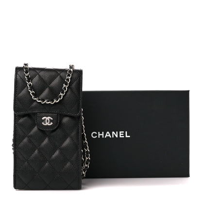 Chanel Caviar Quilted Classic Phone Holder Black 12 of 12