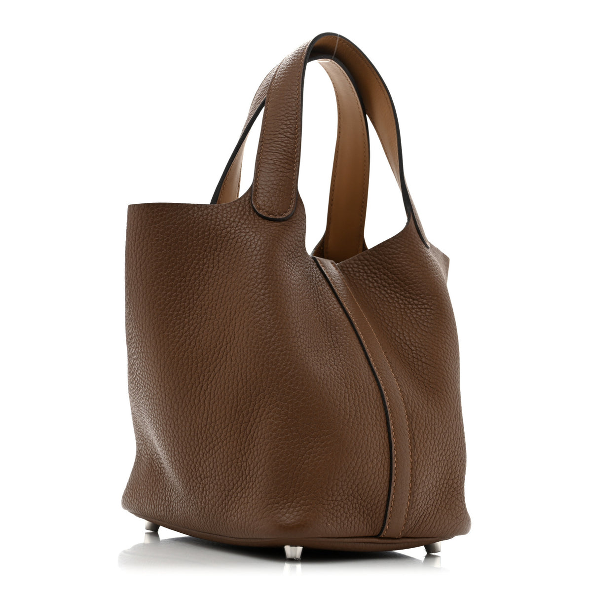 Hermes Taurillon Clemence Swift Eclat Picotin Lock 18 PM  Alezan Biscuit 3 of 11