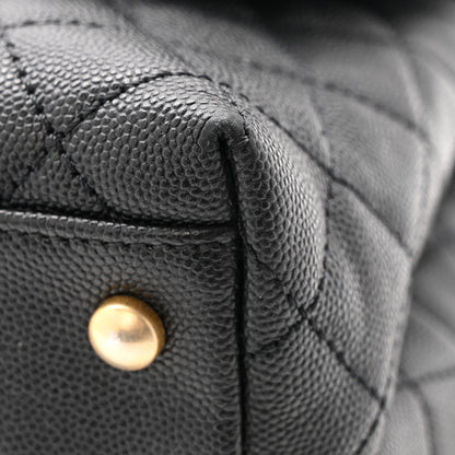Chanel Caviar Quilted Small Coco Handle Flap Black 11 of 13