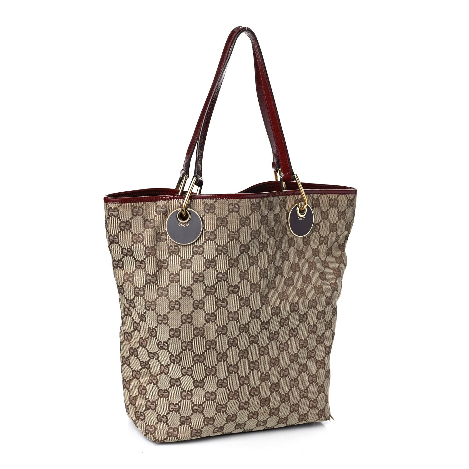 Gucci Monogram Large Eclipse Tote Red 2 of 12