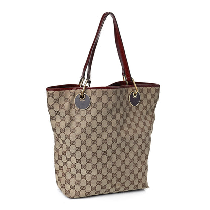 Gucci Monogram Large Eclipse Tote Red 2 of 12