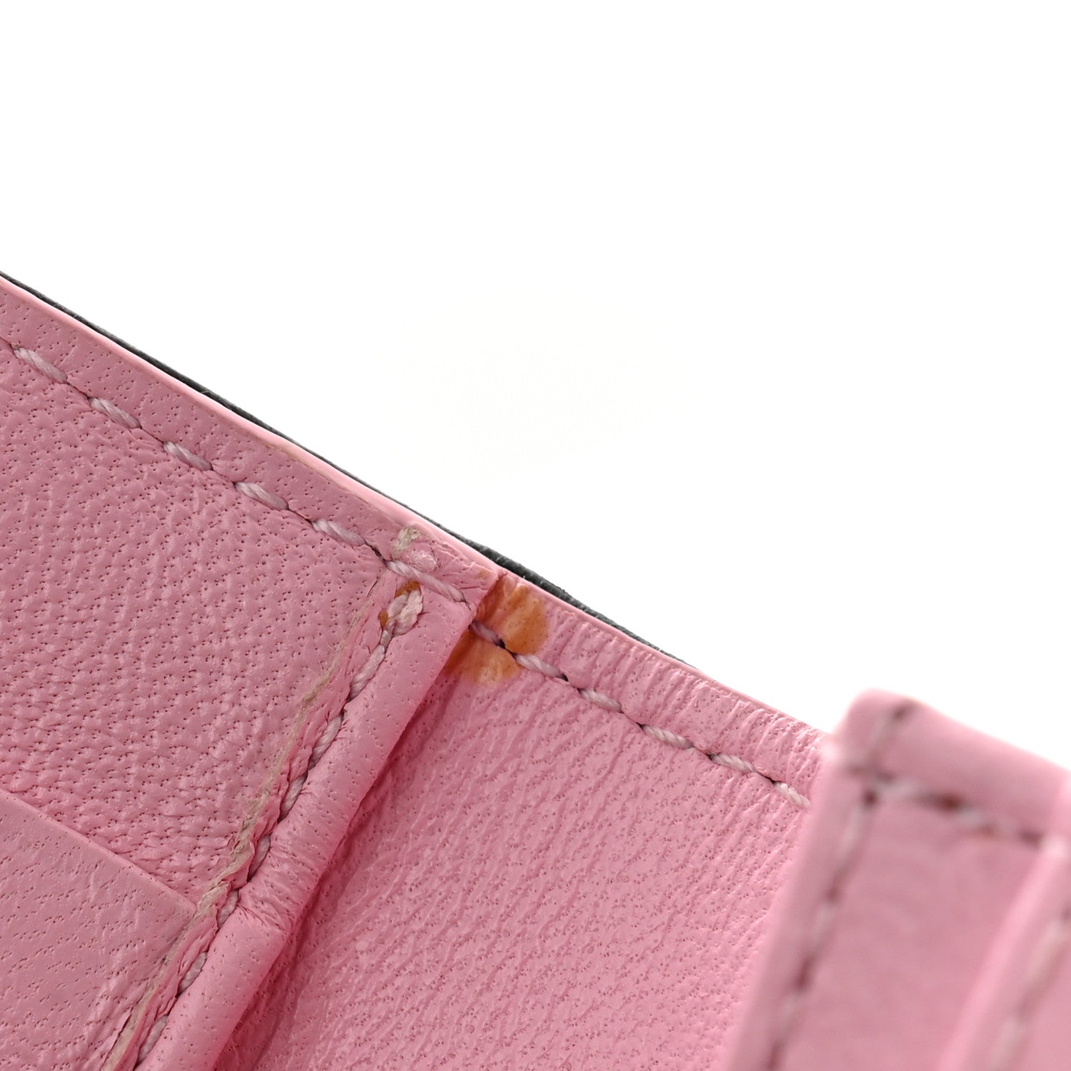 Christian Dior Lambskin Cannage Bi-Color Small Lady Dior Flap Card Holder Black Pink 8 of 13