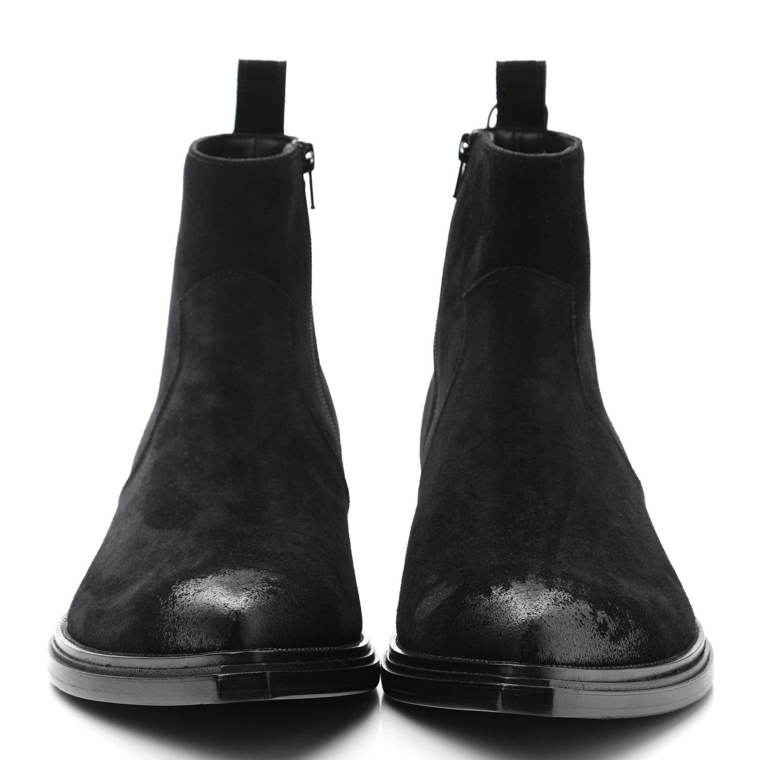 Balenciaga Suede Mens Santiag Western Boots 44 Black 2 of 13