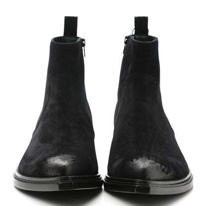 Balenciaga Suede Mens Santiag Western Boots 44 Black 2 of 13