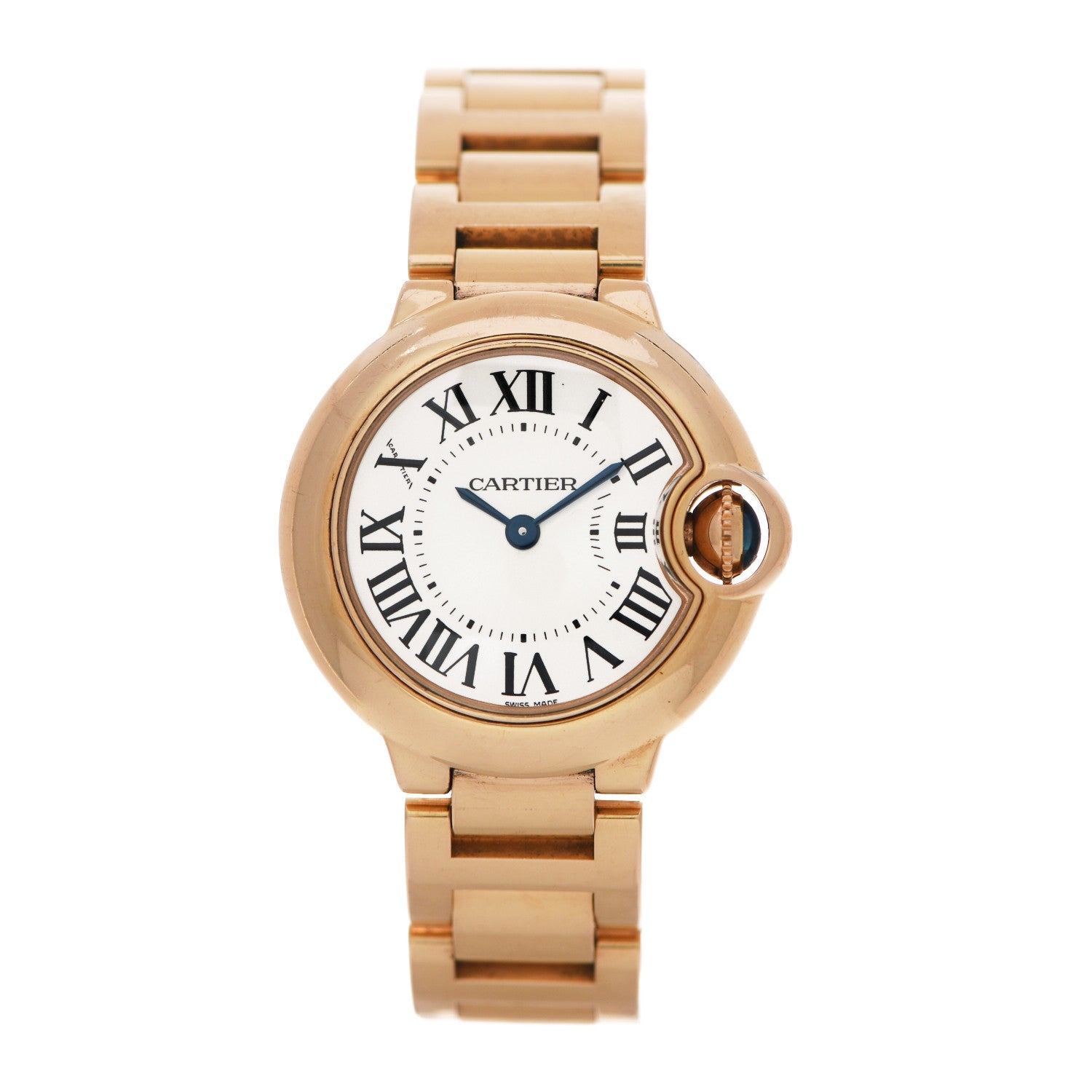 Cartier 18K Pink Gold 28mm Ballon Bleu De Cartier Quartz Watch 1 of 4