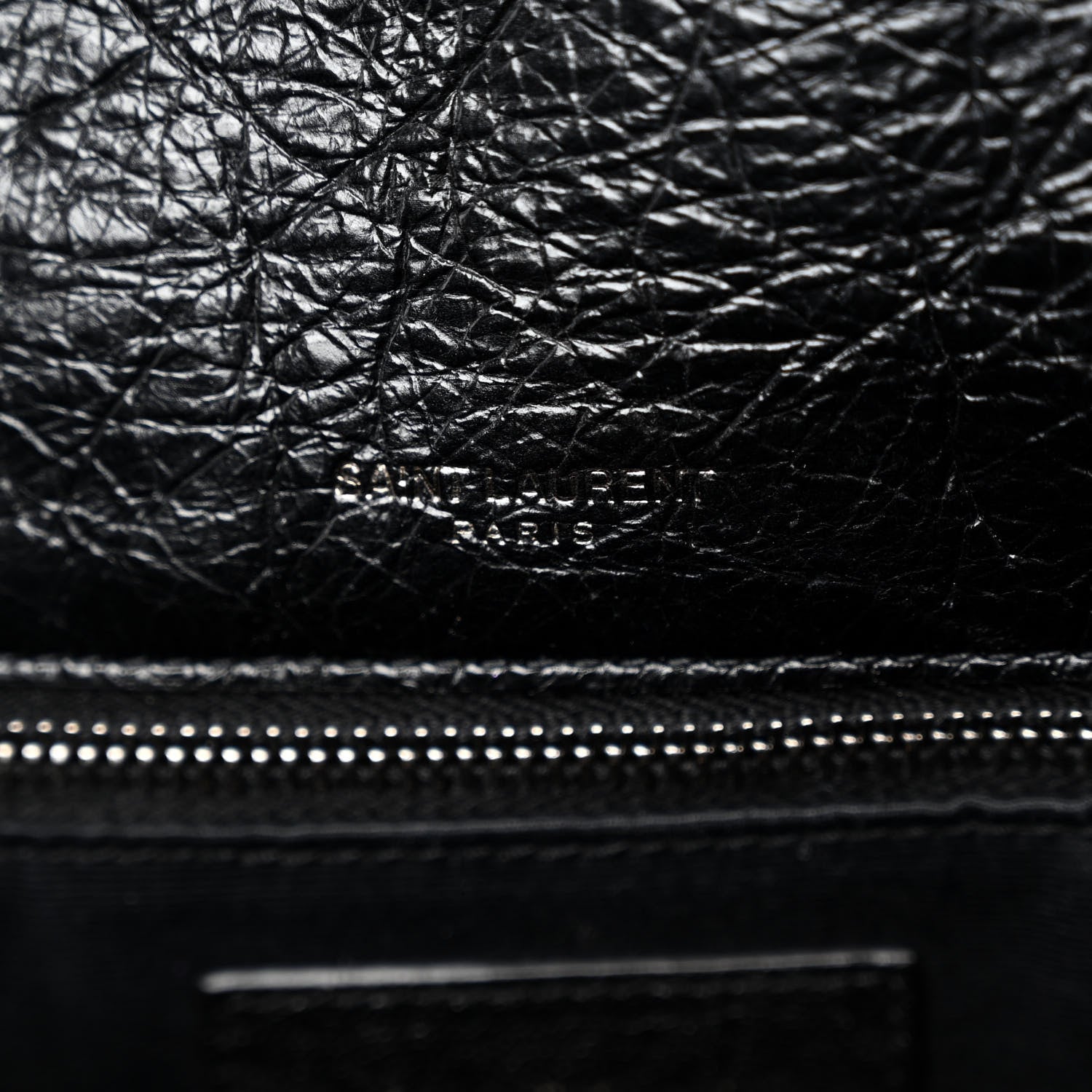 Saint Laurent Crinkled Calfskin Matelasse Monogram Large Niki Chain Satchel Black 7 of 10