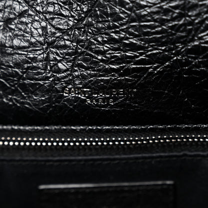 Saint Laurent Crinkled Calfskin Matelasse Monogram Large Niki Chain Satchel Black 7 of 10