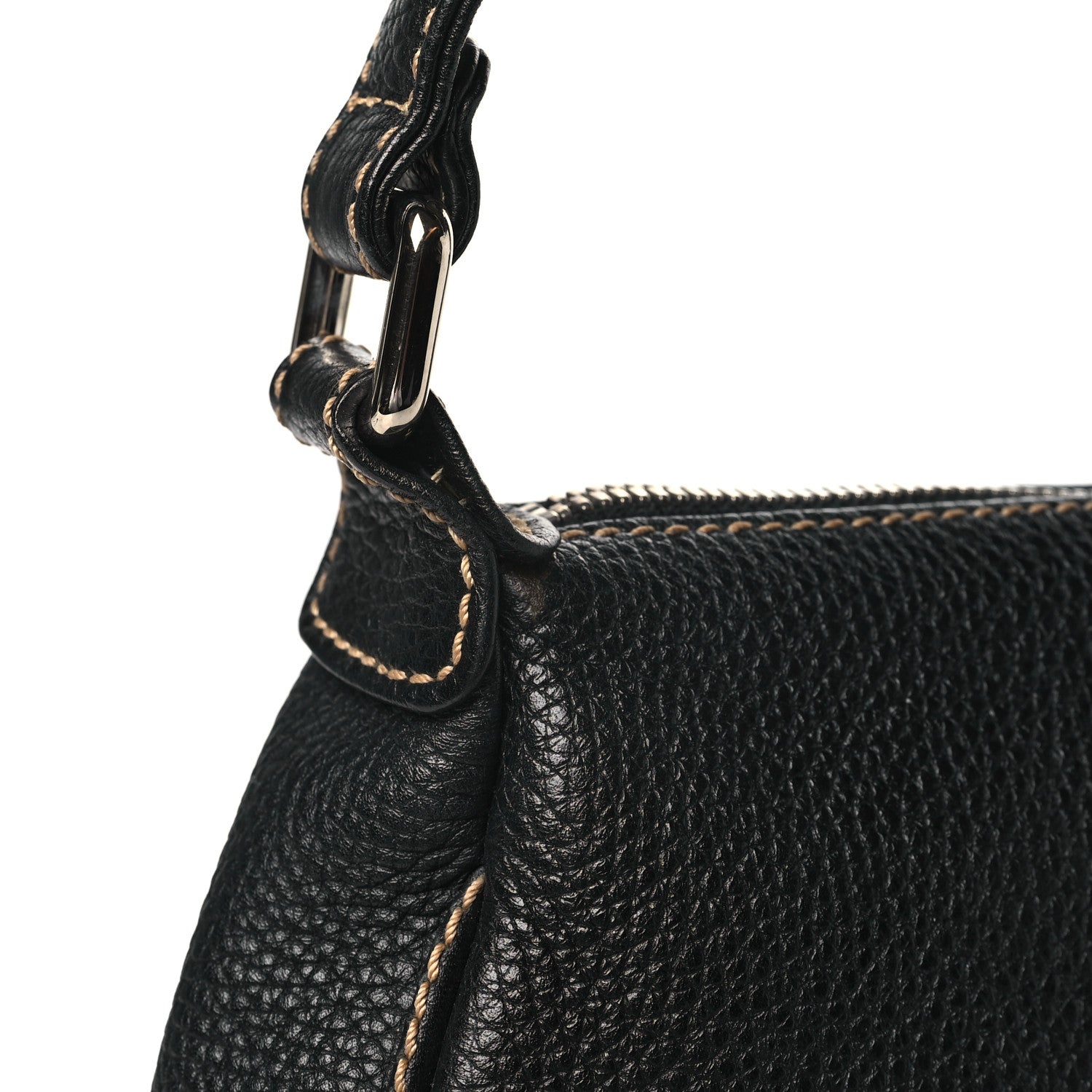 Chanel Grained Calfskin Tassel Shoulder Bag Black 11 of 11