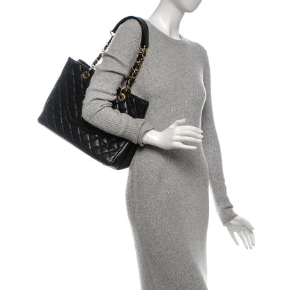 Chanel Caviar Quilted Grand Shopping Tote GST Black 2 of 6