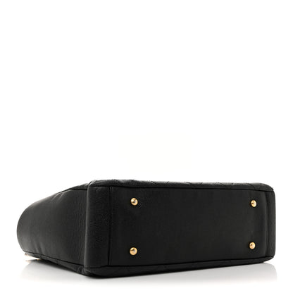 Chanel Caviar Quilted Small Trapezoid Chain Shopping Tote Black 4 of 12