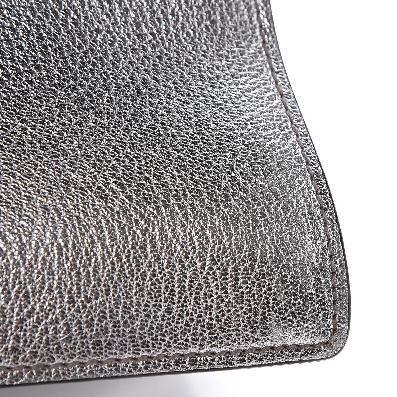 Miu Miu Goatskin Madras Top Handle Bag Silver 10 of 11