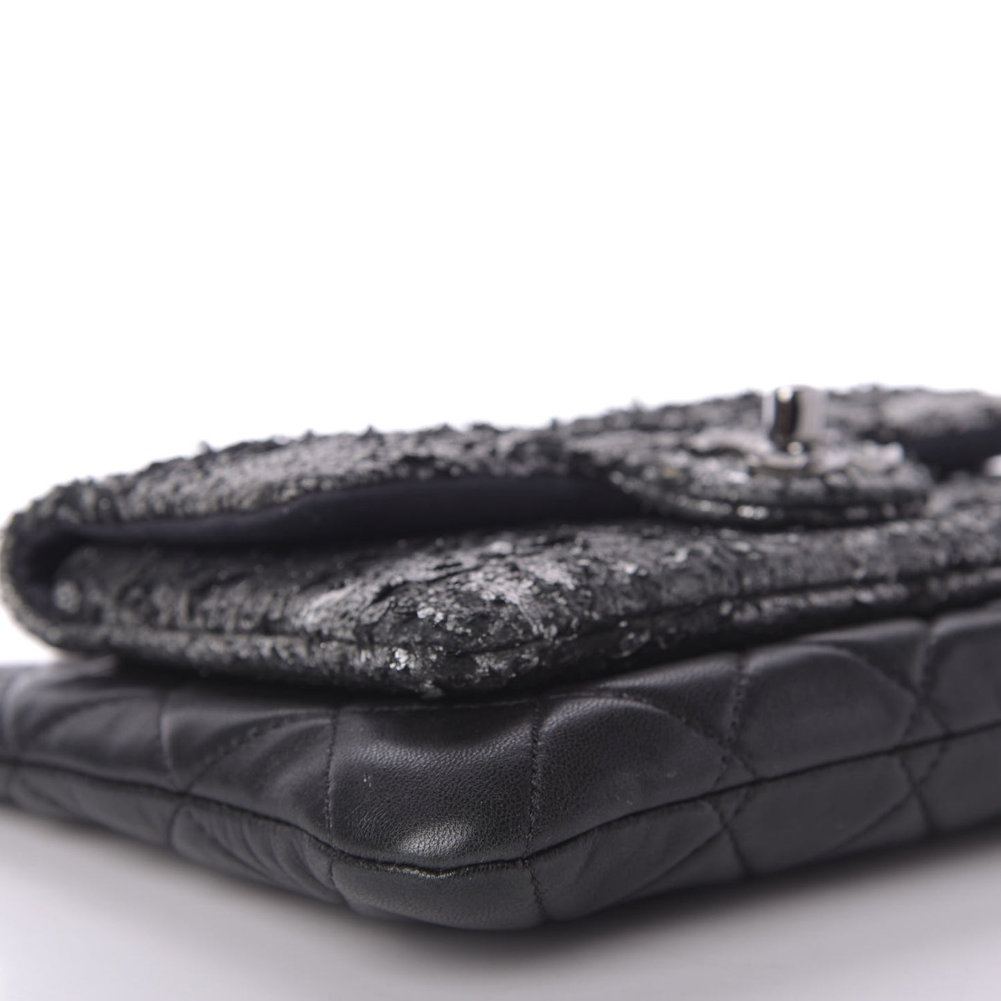 Lambskin Mineral Nights Wristlet Black