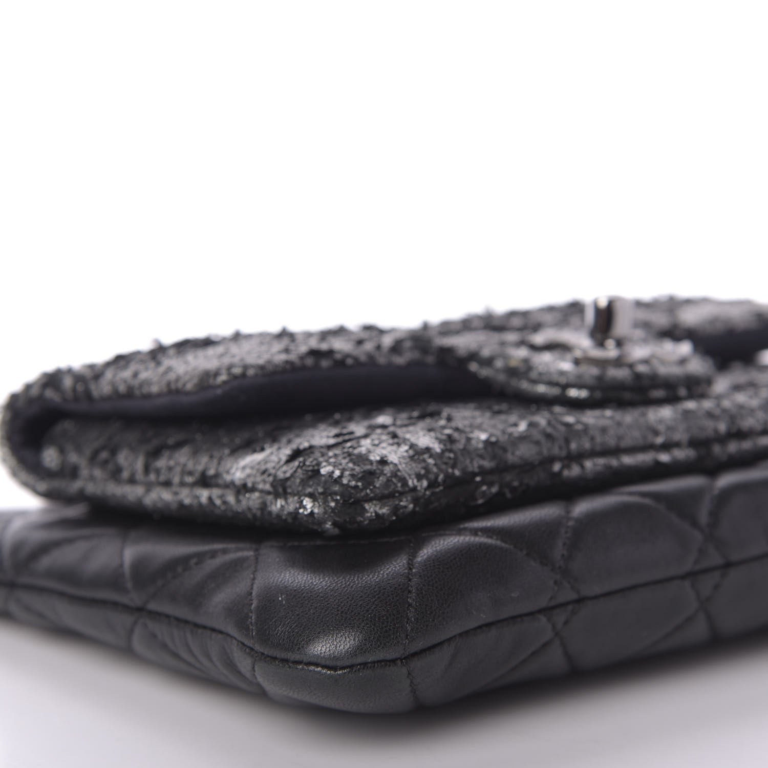 Chanel Lambskin Mineral Nights Wristlet Black 6 of 9
