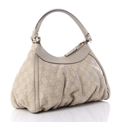 Gucci Guccissima Medium D Gold Hobo Off White 2 of 8