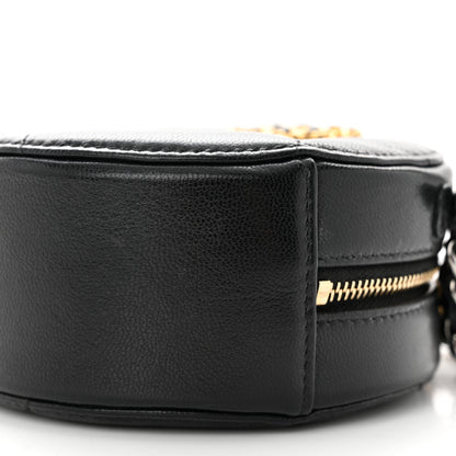 Chanel Lambskin Quilted Chanel 19 Round Clutch With Chain Black 10 of 11