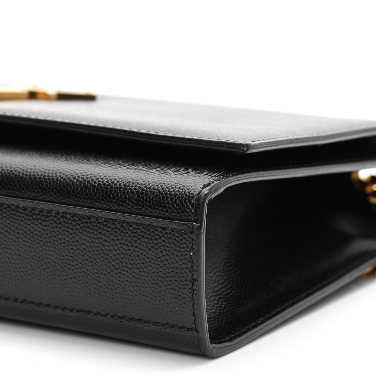Grain De Poudre Medium Classic Monogram Kate Satchel Black