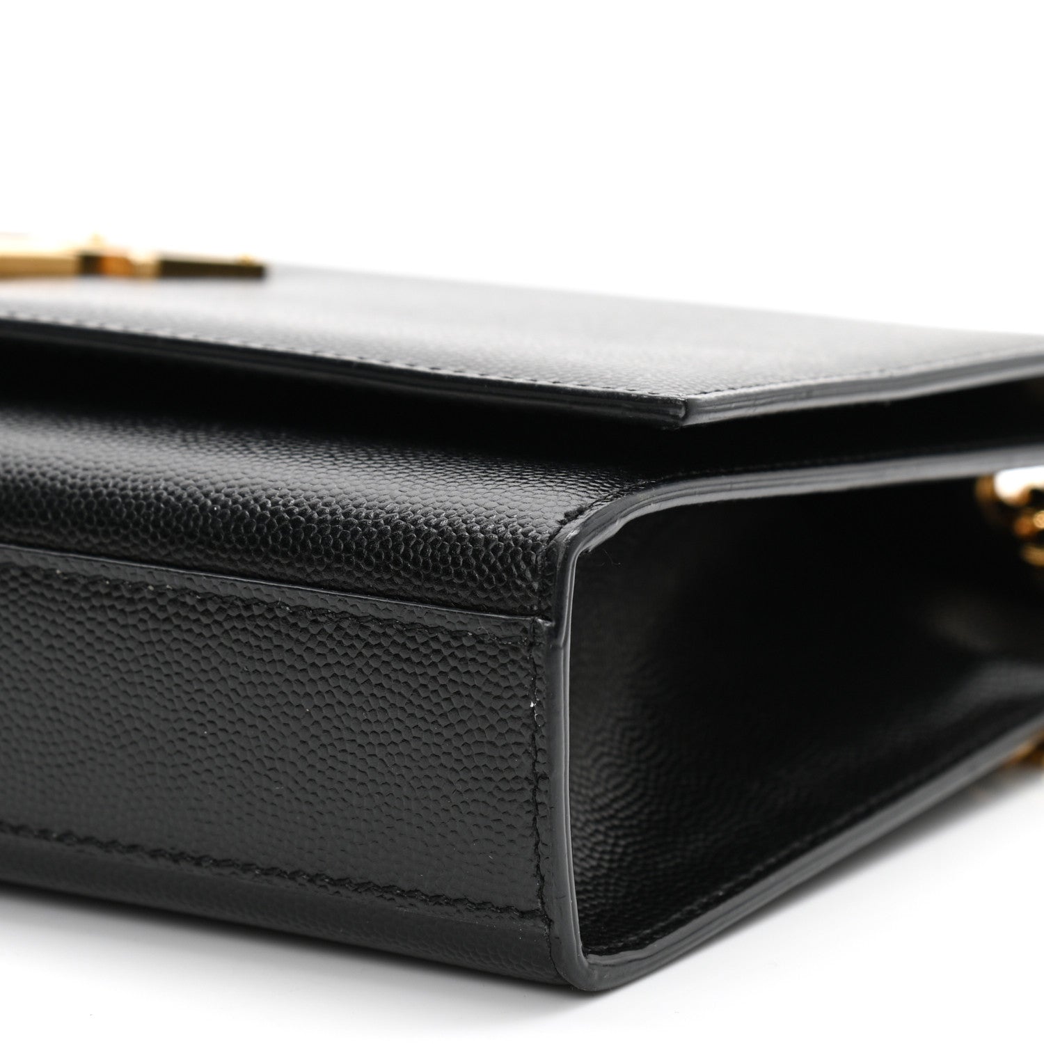 Saint Laurent Grain De Poudre Medium Classic Monogram Kate Satchel Black 10 of 10