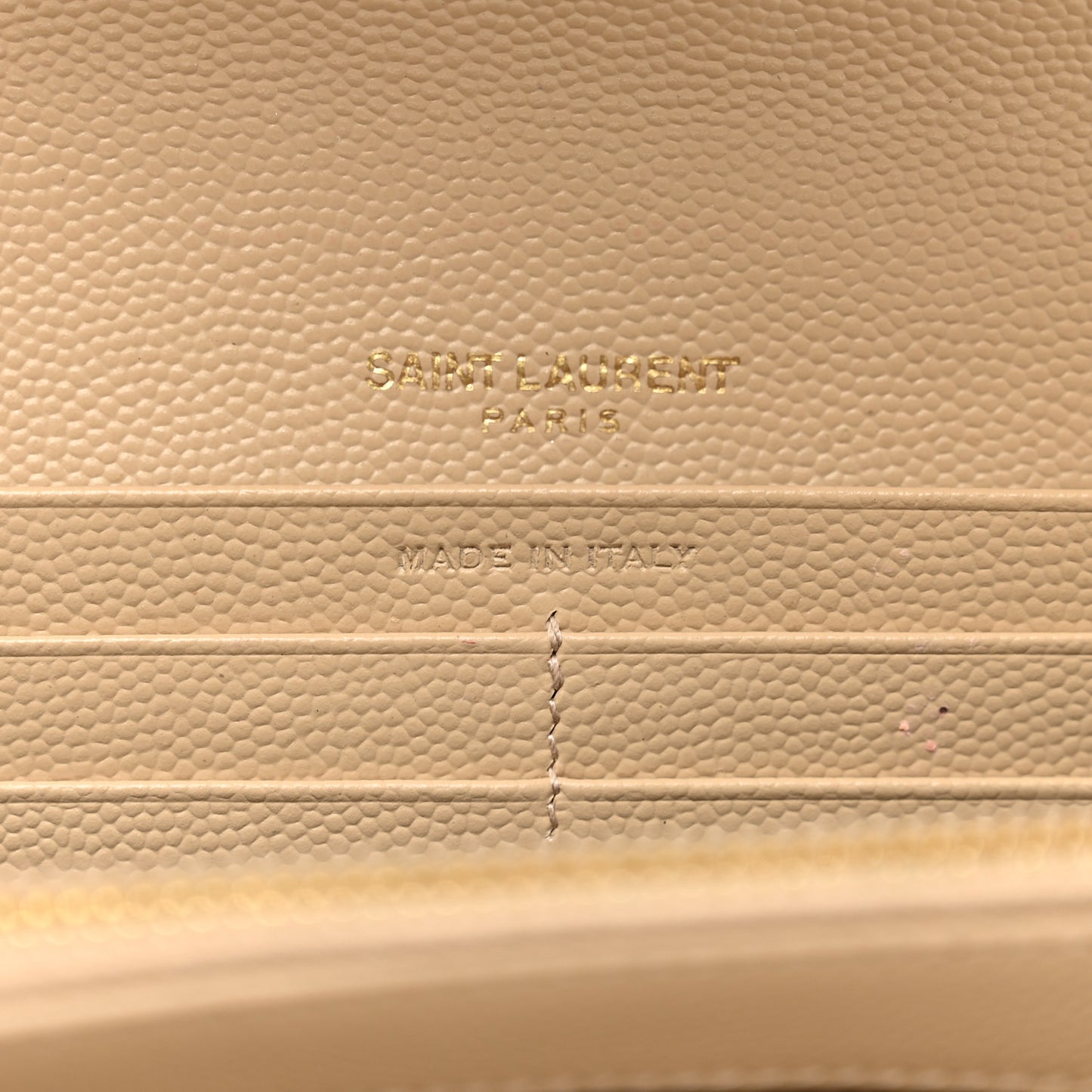 Grain De Poudre Matelasse Chevron Monogram Flap Wallet Dark Beige