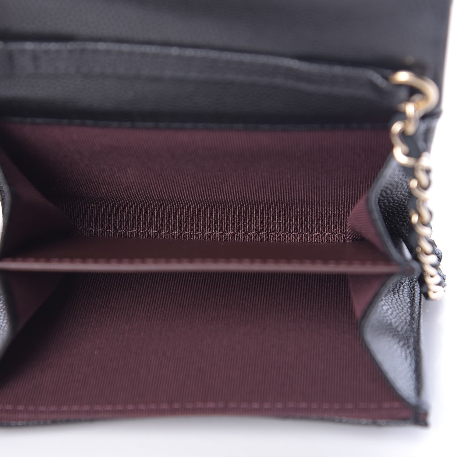 Chanel Caviar Quilted Flap Card Holder On Chain Black 5 of 12