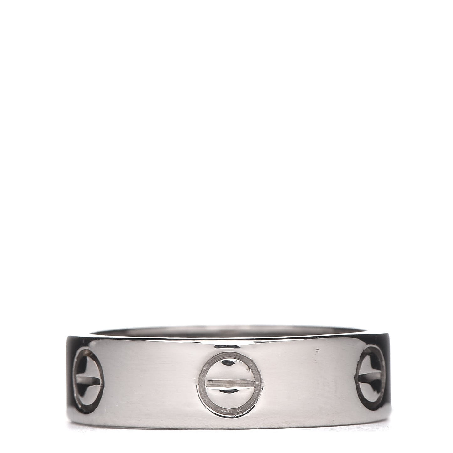 18K White Gold 5.5mm LOVE Ring 58 8.25