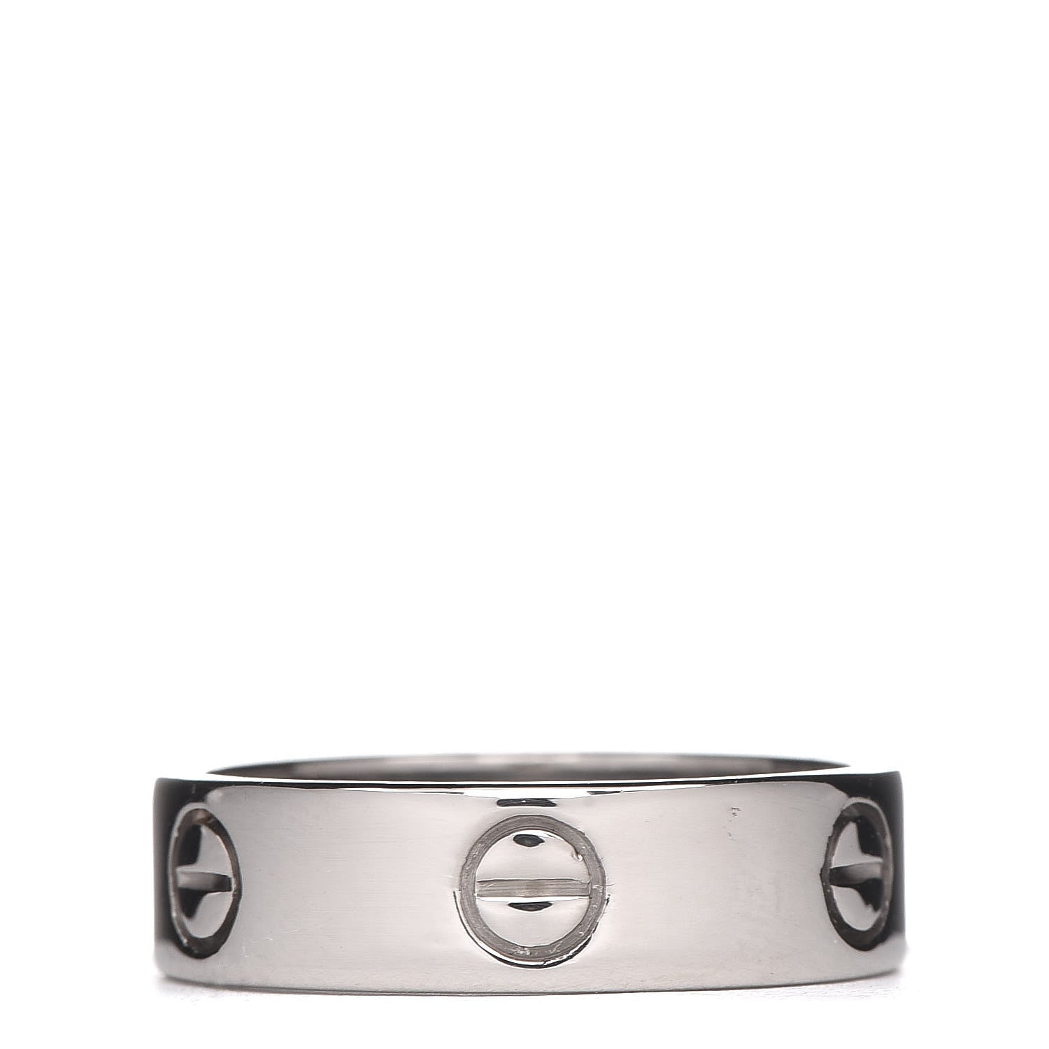 Cartier 18K White Gold 5.5mm LOVE Ring 58 8.25 3 of 5
