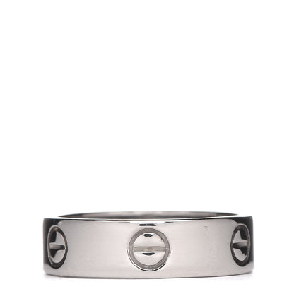 Cartier 18K White Gold 5.5mm LOVE Ring 58 8.25 3 of 5