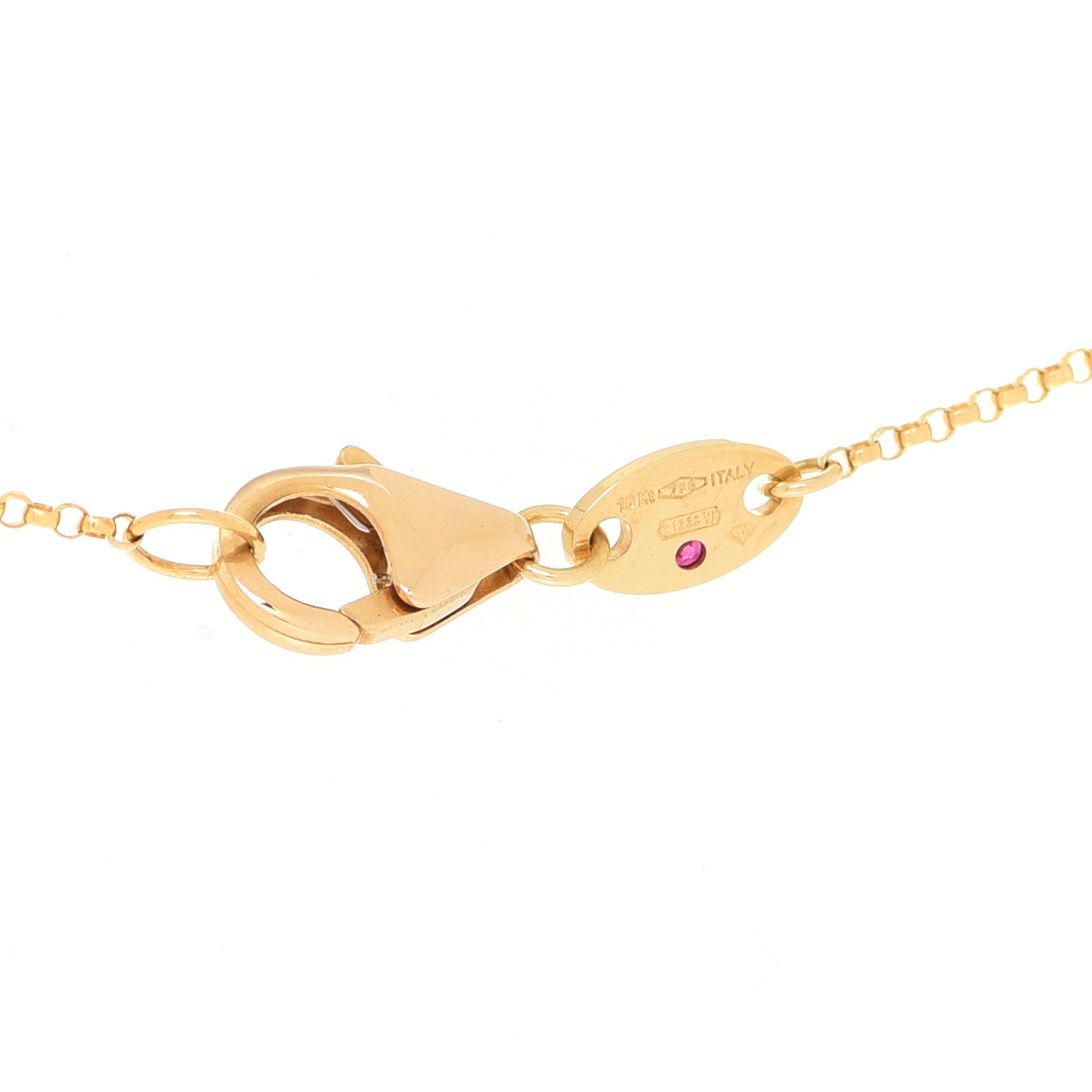Roberto Coin 18K Yellow Gold Diamond Tiny Palazzo Ducale Satin Tile 3-Station Necklace 4 of 6
