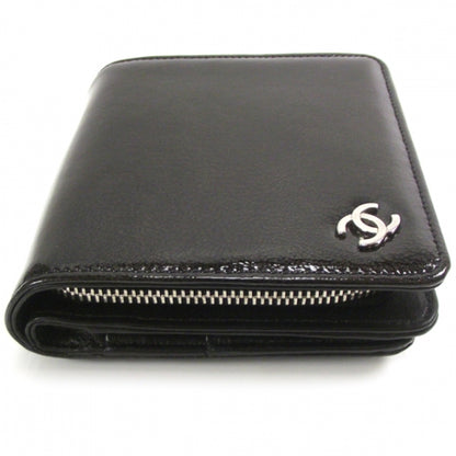 Chanel Patent French Wallet Black 4 of 9