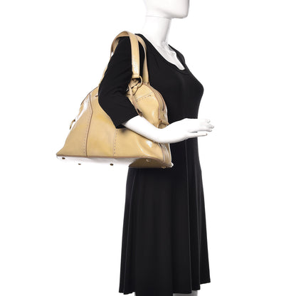 Saint Laurent Patent Large Muse Beige 2 of 12