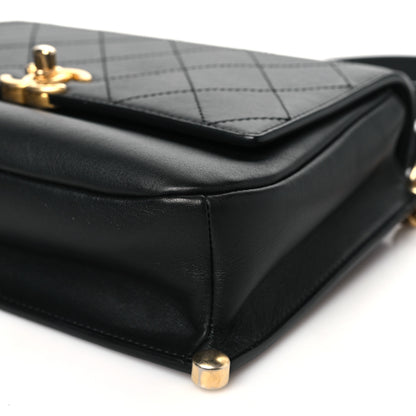 Chanel Calfskin Stitched Flap Black 10 of 10