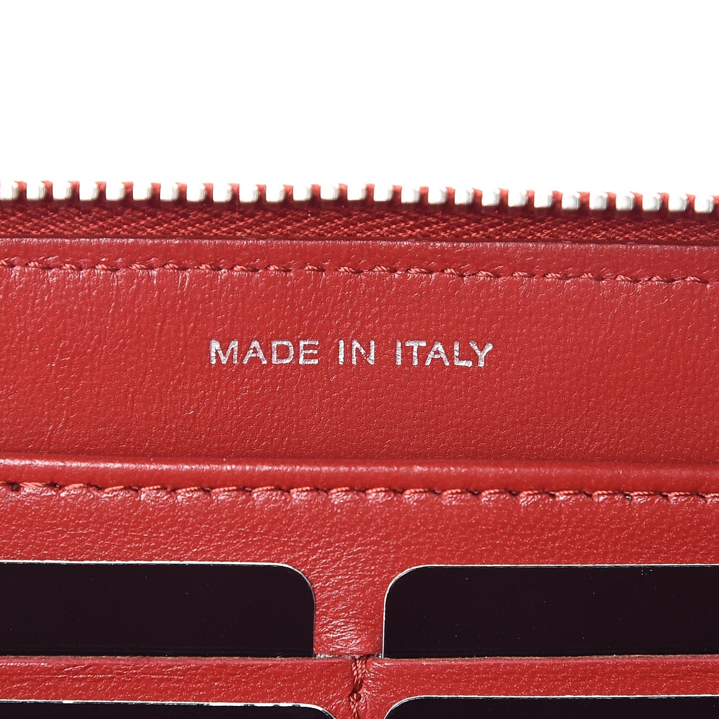 Lambskin Quilted Large Gusset Zip Around Wallet Red