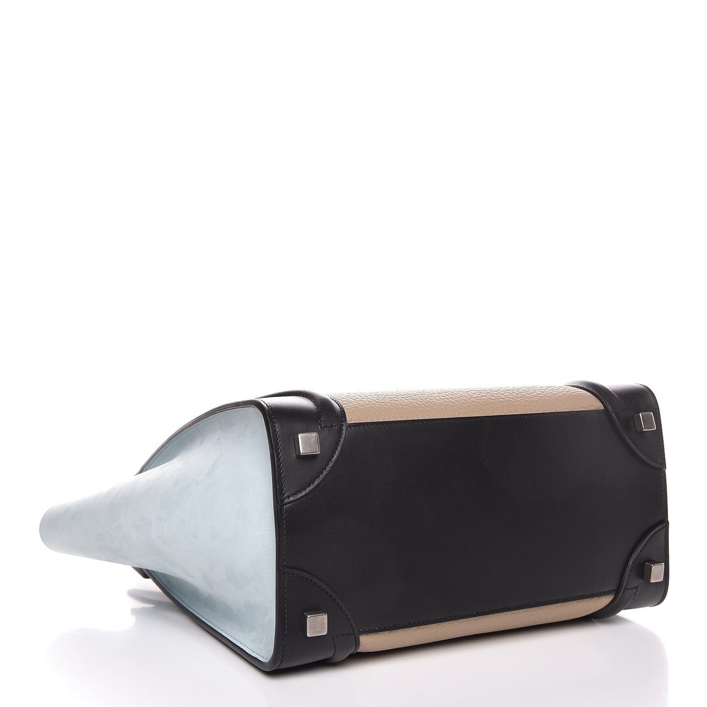 Bullhide Calfskin Nubuck Micro Tri-Color Luggage Beige