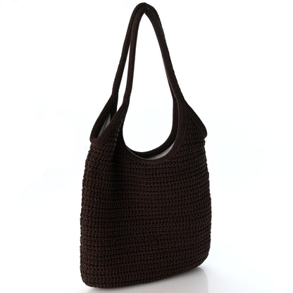 Miu Miu Cotton Crochet Ivy Bag Cacao Talco 3 of 11