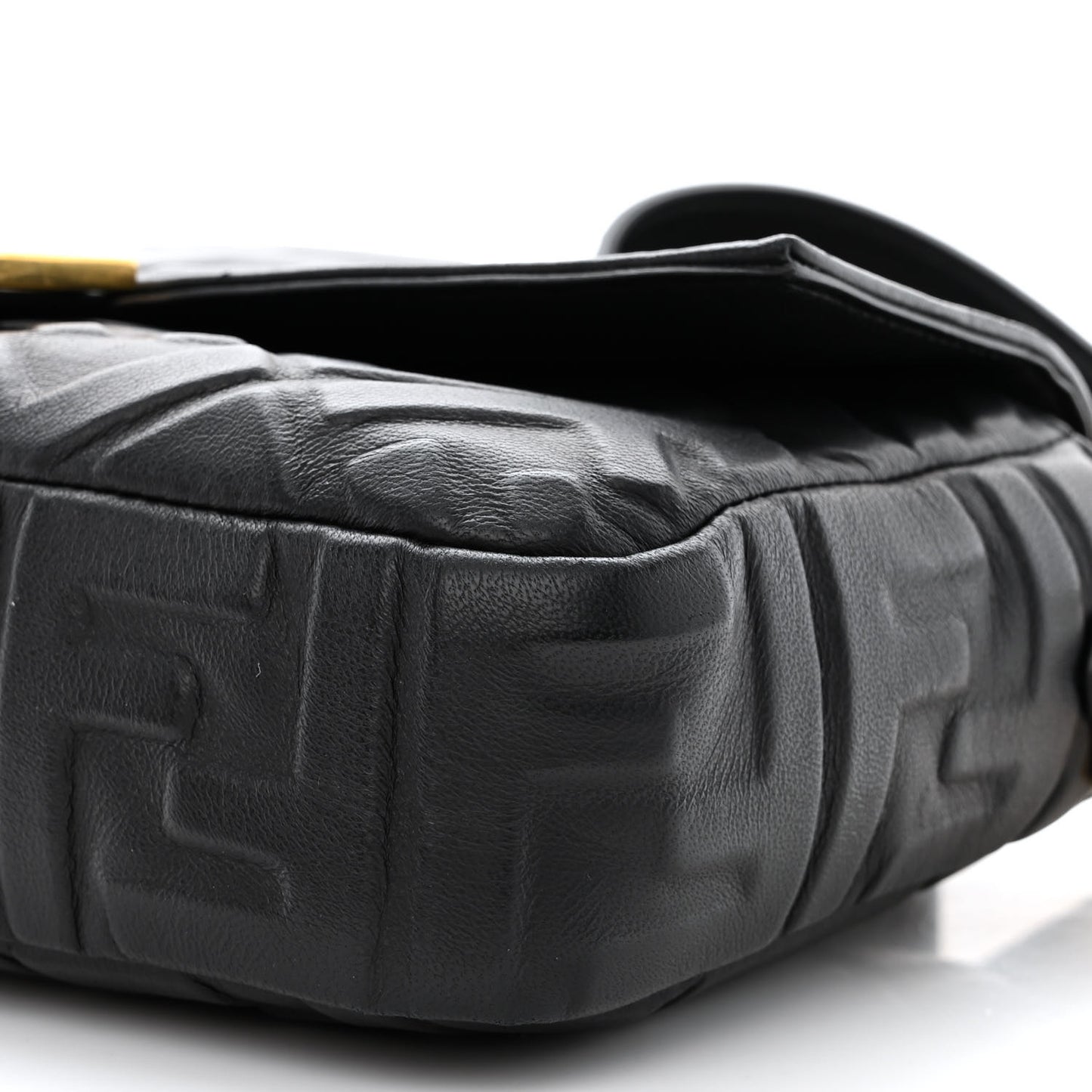 Nappa FF 1974 Embossed Baguette Black