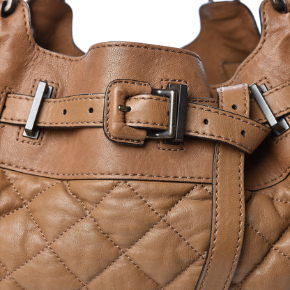 Burberry Lambskin Quilted Enmore Tote Brown 11 of 16
