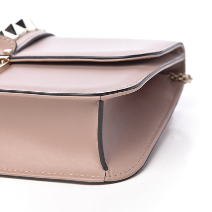 Valentino Garavani Vitello Medium Glam Lock Rockstud Flap Poudre 8 of 16