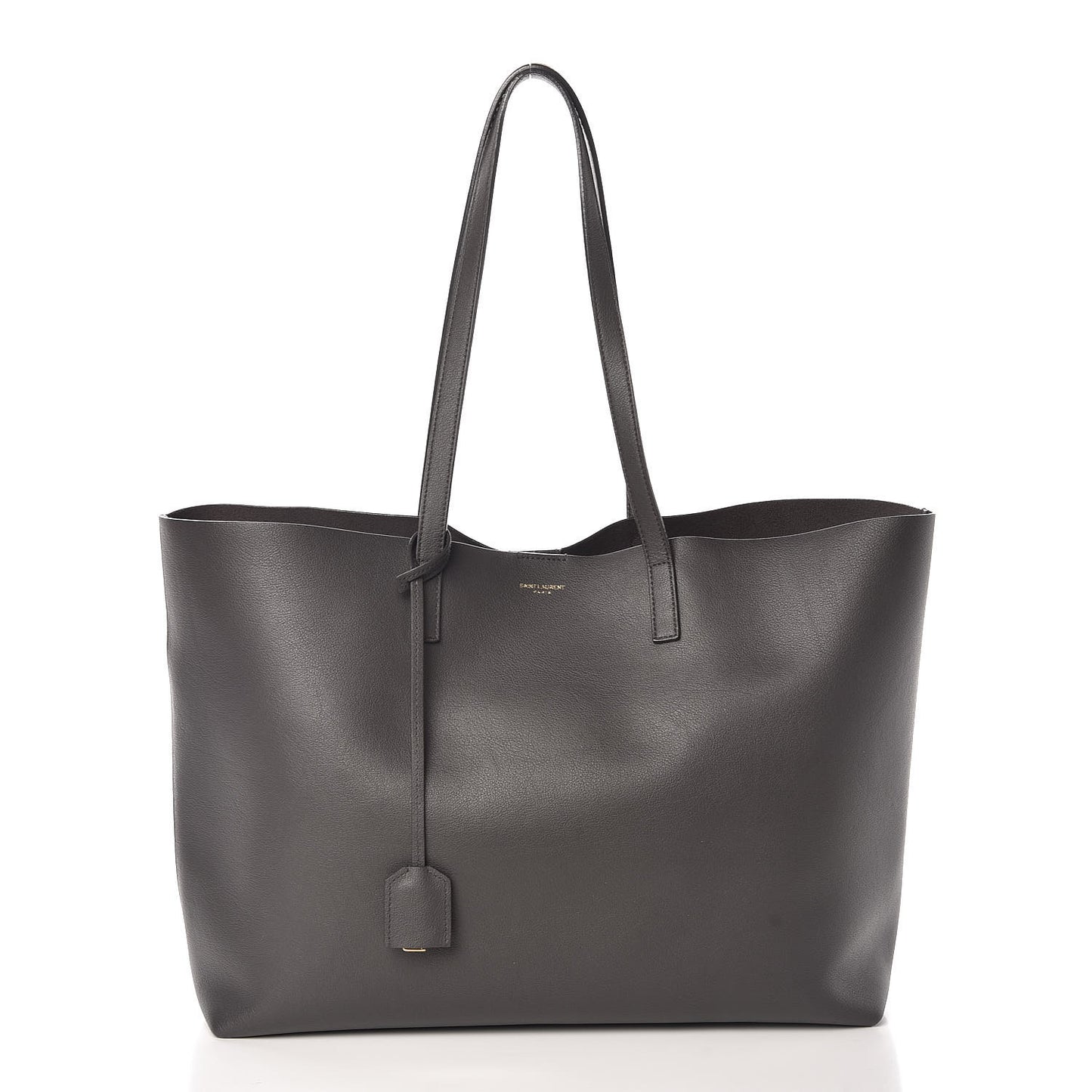 Calfskin Large Shopping Tote Asphalt