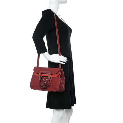 Hermes Taurillon Clemence Halzan 31 GM Rouge Grenat 2 of 12