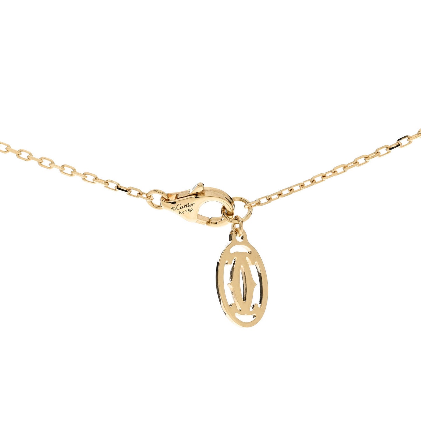 18K Yellow Gold Diamond LM D'Amour Pendant Necklace