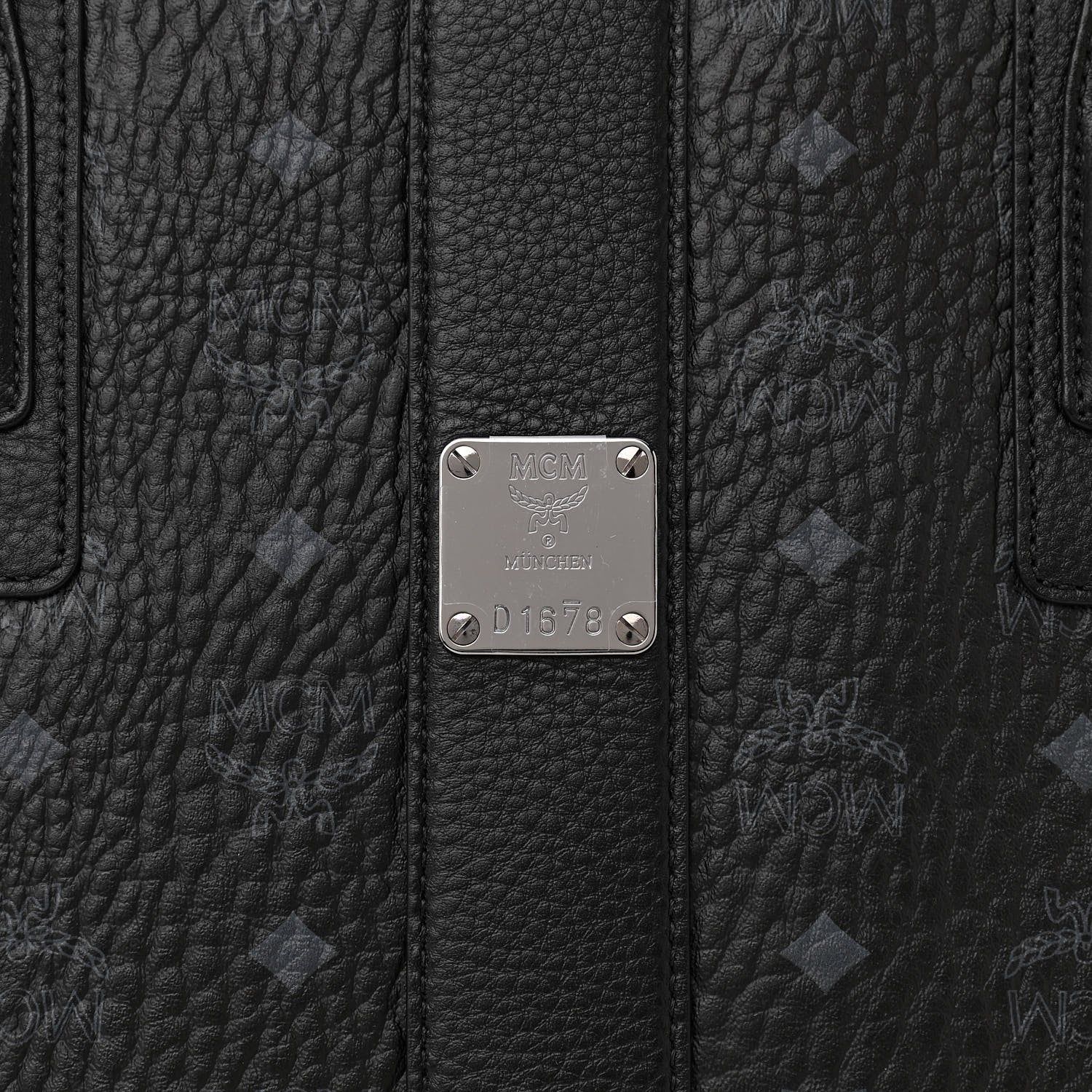 MCM Visetos Medium Liz Reversible Shopper Tote Black 5 of 16
