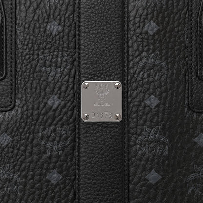MCM Visetos Medium Liz Reversible Shopper Tote Black 5 of 16