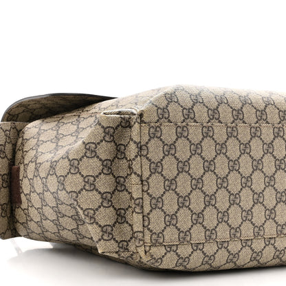 Gucci GG Plus Monogram Messenger Diaper Bag Dark Brown 10 of 13