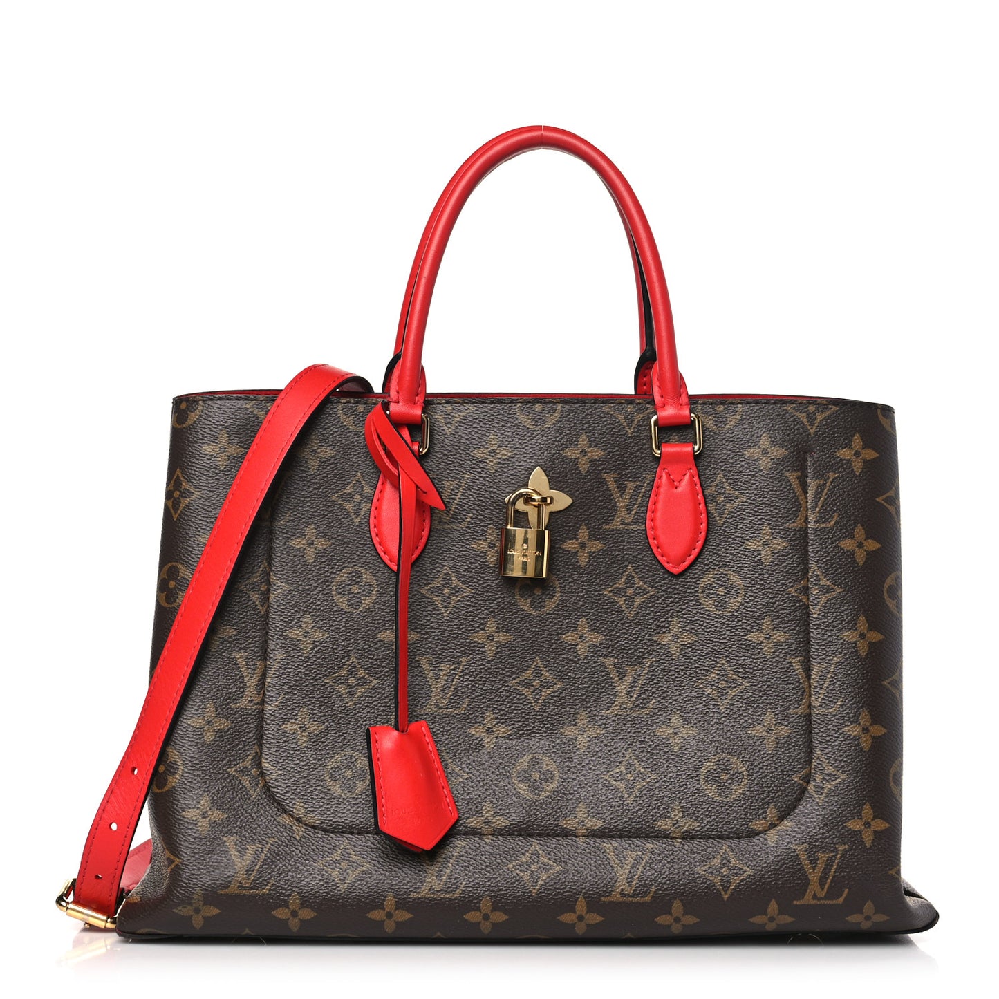 Monogram Flower Tote Coquelicot