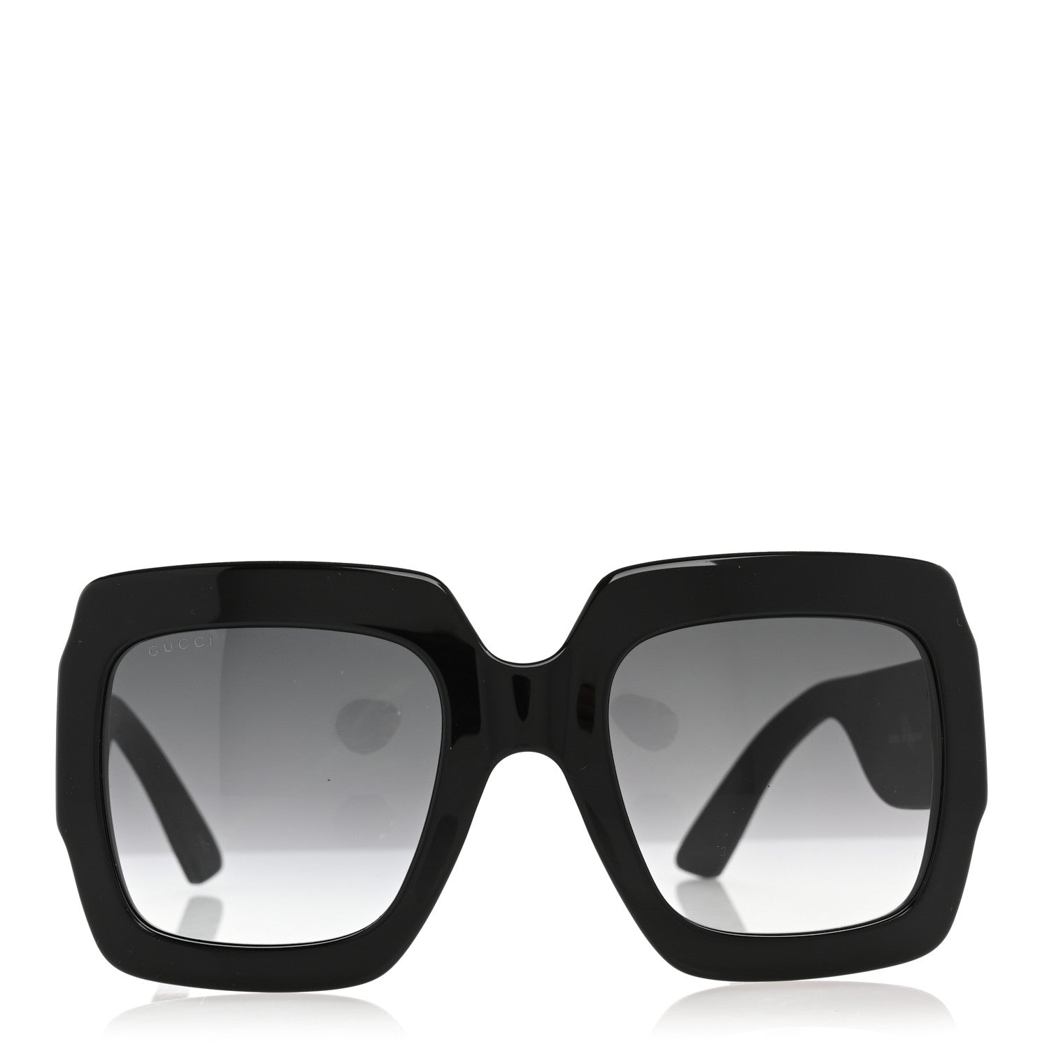 Gucci Acetate Square Frame Sunglasses GG0102S Black 2 of 11