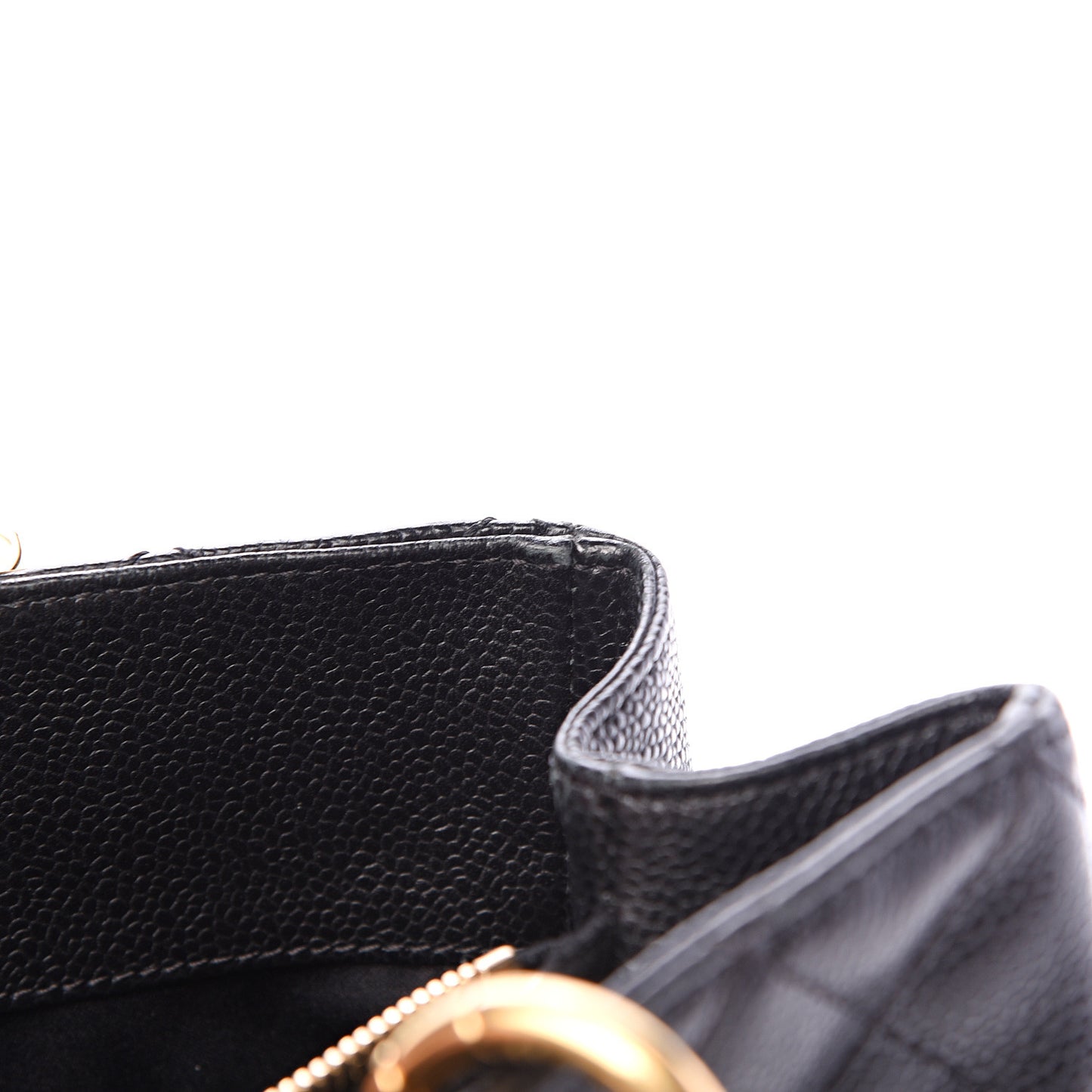 Caviar Quilted Grand Shopping Tote GST Black