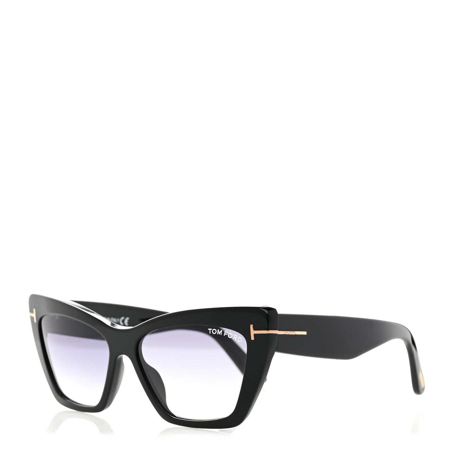 Acetate Wyatt Sunglasses TF87 Black
