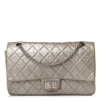 Chanel Metallic Aged Calfskin Quilted 2.55 Reissue 227 Flap Grey 1 of 16