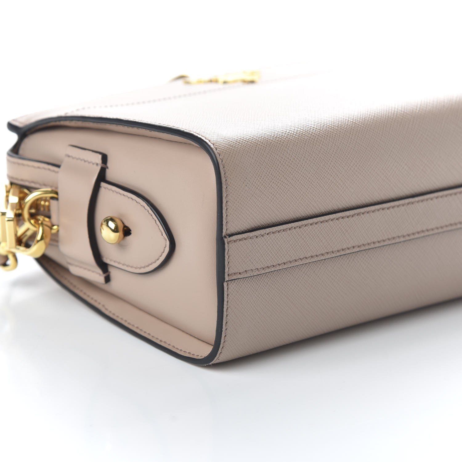 Prada Saffiano City Calfskin Esplanade Crossbody Bag Cipria 6 of 9